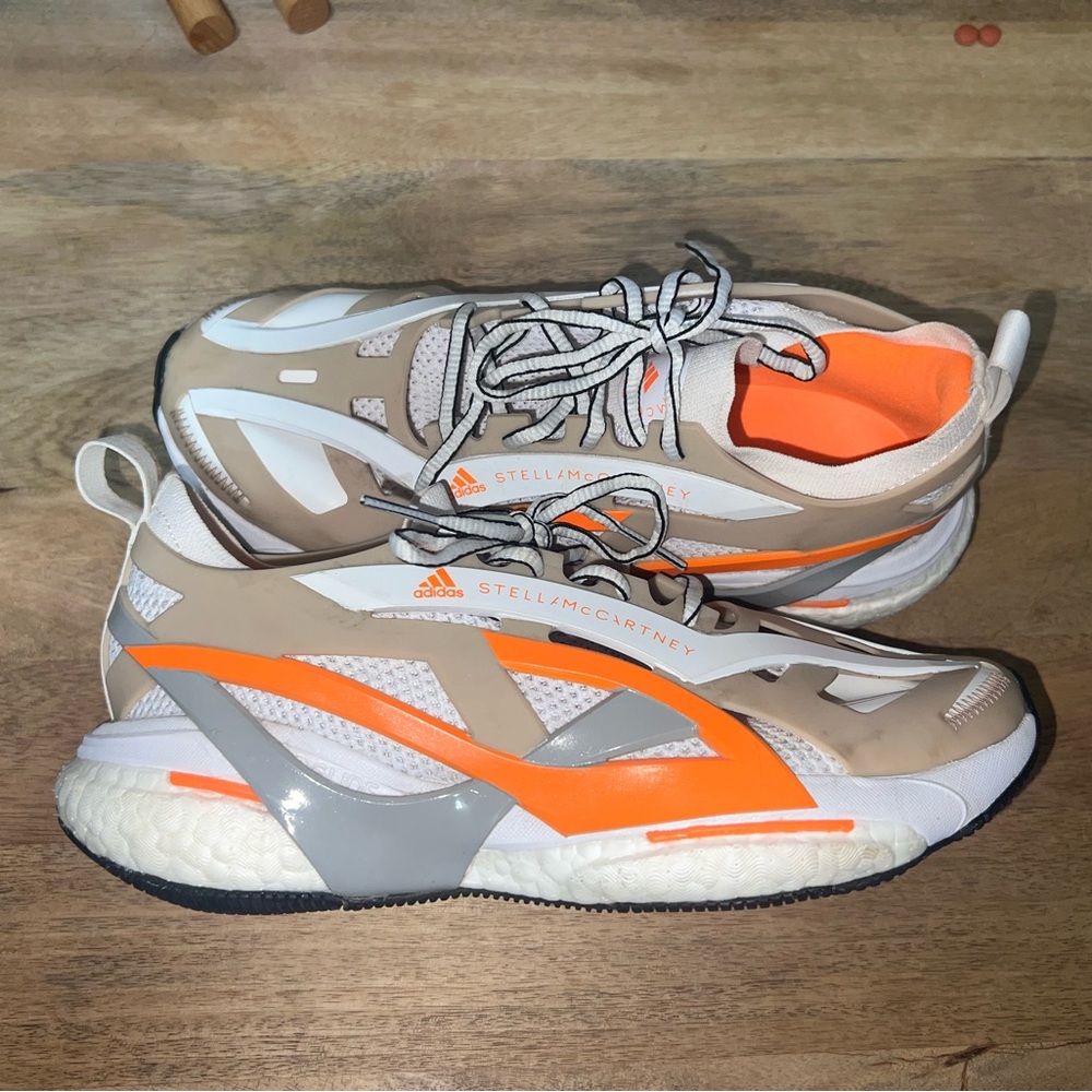 Adidas Stella McCartney Beige and Orange Sneakers